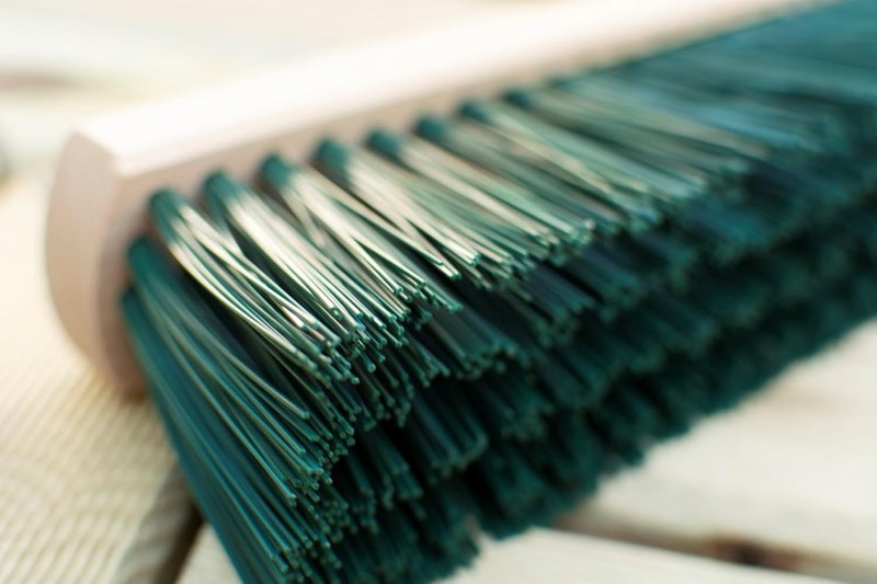 YORK Wooden Wide Broom with Hard & Durable bristles- Multipurpose Cleaning Brush with Long Handle-Effective for Bathroom, Outdoor Floor Cleaning-Wet and Dry (60 CM) - Image 3