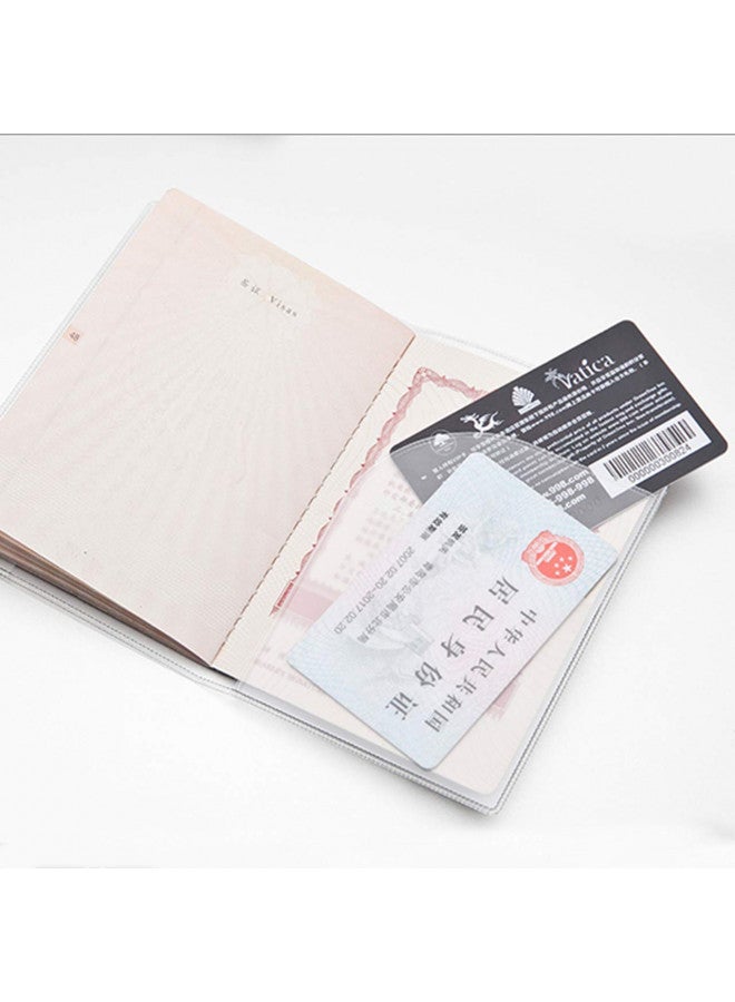 Arsmat 5 Pack Clear Passport Cover, Clear Passport Holder Travel Document Organizer, Plastic US Passport Hold - Image 4