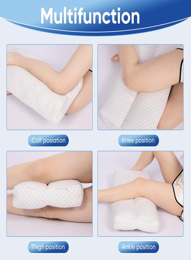 MINUPWELL Cooling Knee Pillow for Side Sleeper, 6"Leg Pillow for Side Sleeping, 100% Cooling Fabric Pillow for Between Knees While Sleeping - High Support Alternative for Relieving Leg, Back, and Knee Pain - Image 3