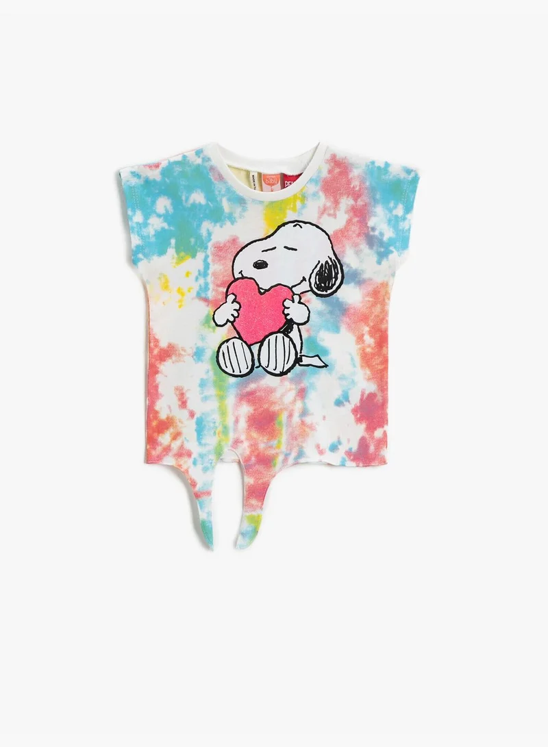 KOTON Snoopy T-Shirt Licensed Printed Cotton Multicolor