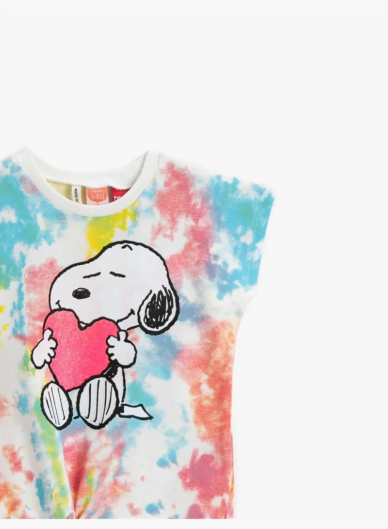 KOTON Snoopy T-Shirt Licensed Printed Cotton Multicolor