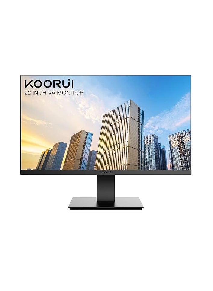 KOORUI KOORUI 22N1 22" FHD Business VA Monitor , Black | 22N1 - Image 1
