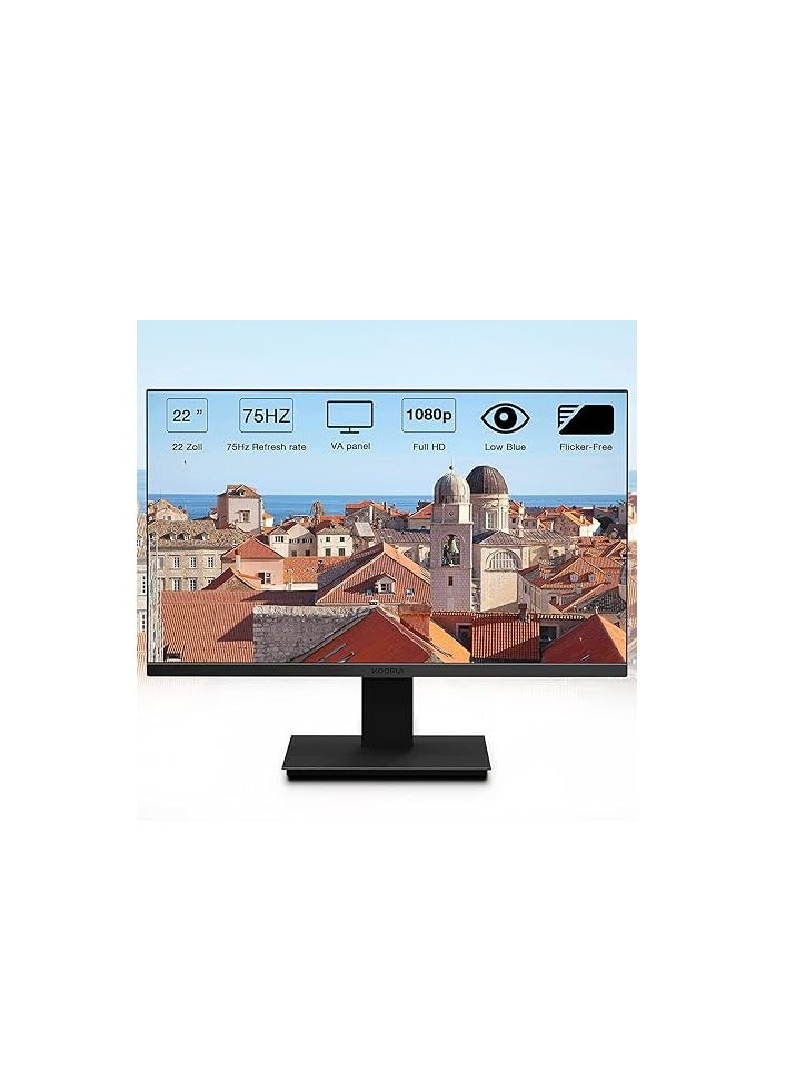 KOORUI KOORUI 22N1 22" FHD Business VA Monitor , Black | 22N1 - Image 2