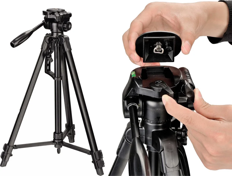 No-Name D5000 Camera Tripod 157cm 3kg Carrying Capacity