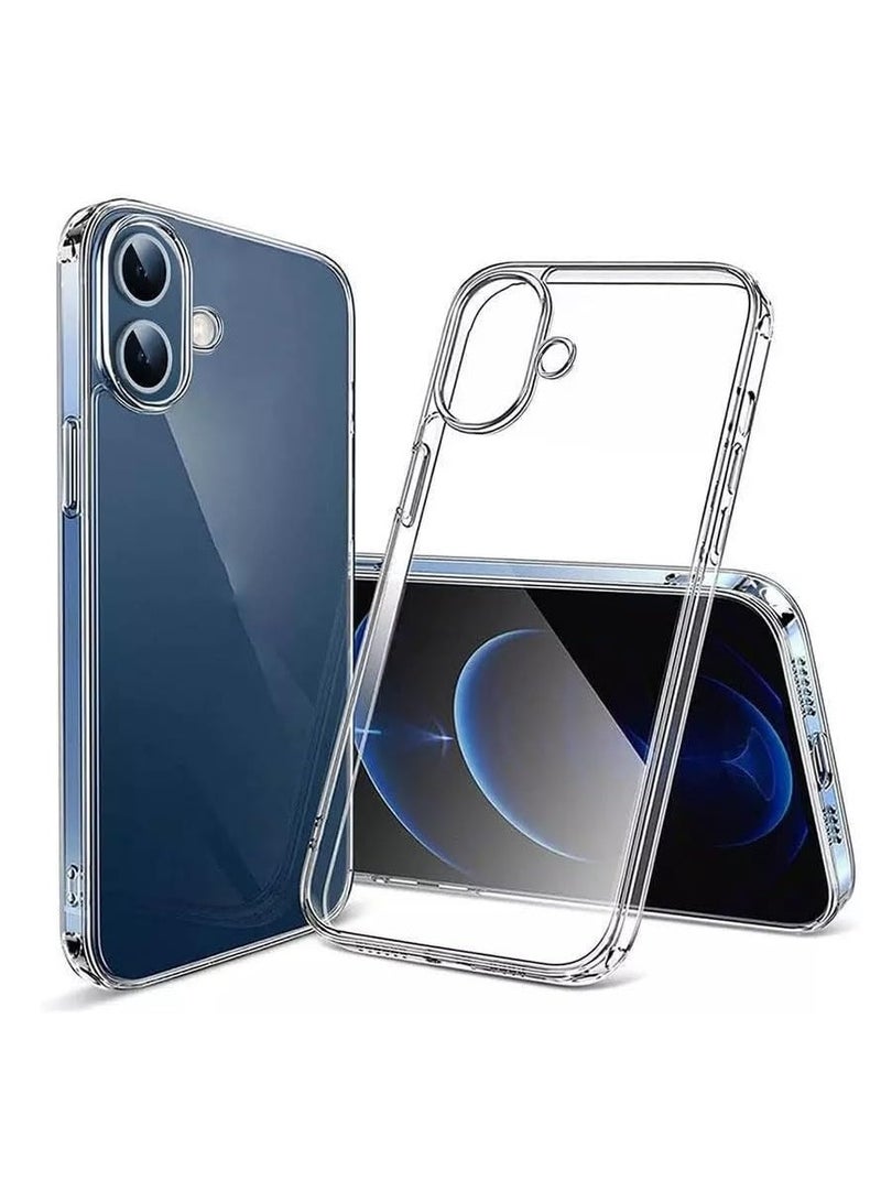 BORTONY iPhone 16 Case Cover 6.1 Inch Scratch Resistant Crystal Clear Soft TPU iPhone 16 Cover Precise Cutouts Slim Fit Protective Case Easy to Install Compatible with Apple iPhone 16 - Image 1