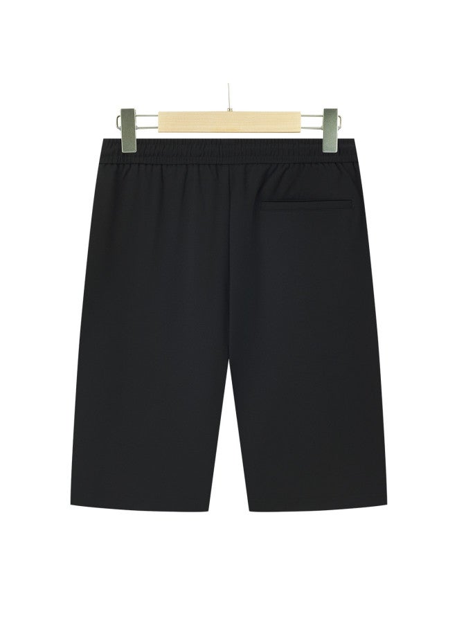 Septwolves Blended Fabric, Comfortable And Stylish】men's Casual Print Knitted Drawstring Shorts For Spring And Summer - Image 3