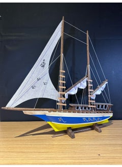 Lapidaria Illuminated Sailing Wooden Ship Model Large Size 