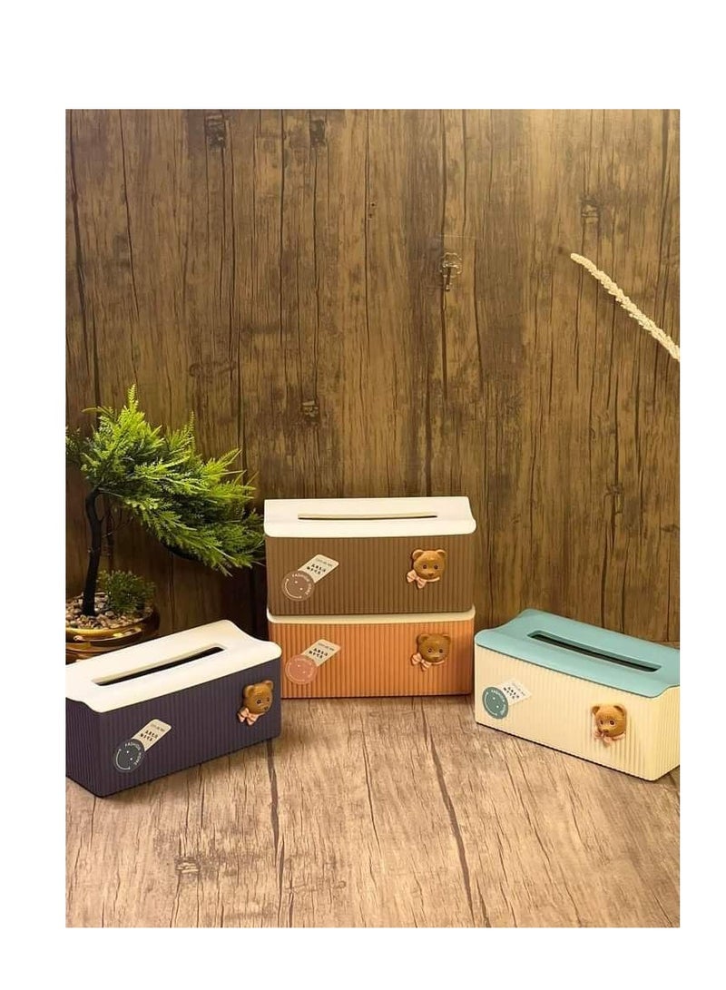 Stylish and practical tissue box for organizing spaces, providing you with a convenient and excellent way to keep tissues at your fingertips L (Navy) - Image 4