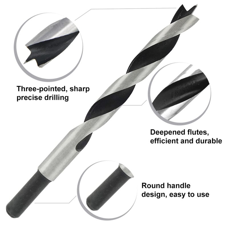 NORTOOLS Brad Point Wood Drill Bit Set 25 PCS HCS Wooden Drills for Woodworking DIY Lover Carpenter - Image 2