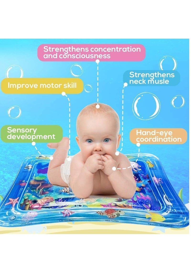 SYOSI Kid Inflatable Tummy Time Water Play Mat Toys for Infants Toddlers Perfect Sensory 3 6 9 Months Newborn Baby Girls Boys Early Development Activity Centers  - Image 2