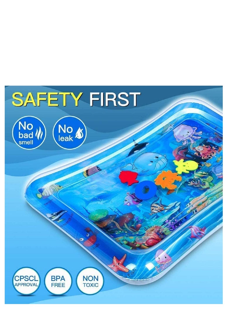 SYOSI Kid Inflatable Tummy Time Water Play Mat Toys for Infants Toddlers Perfect Sensory 3 6 9 Months Newborn Baby Girls Boys Early Development Activity Centers  - Image 4