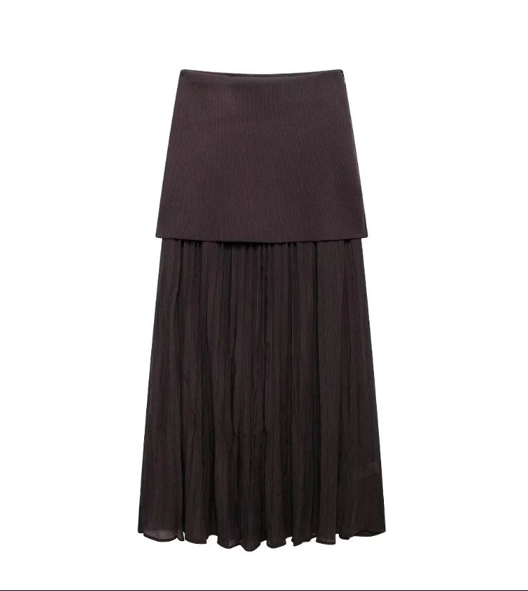 Womens Knit Vest ZR Fast Selling New Style Clothing Foreign Trade Wholesale Small Pleated Seamless Dress Suit Black vest  - Image 3