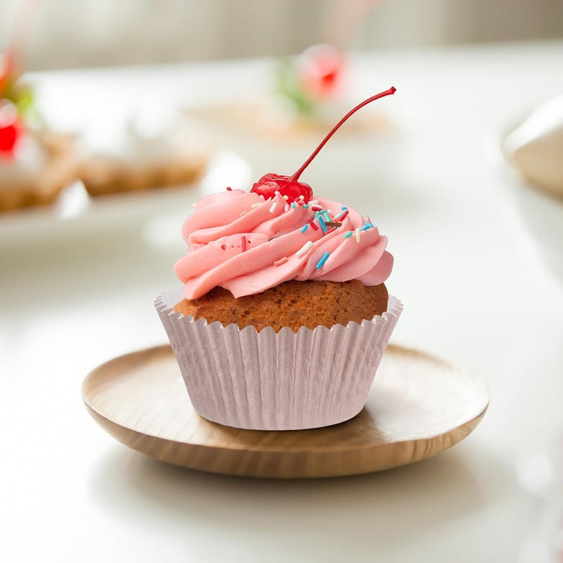 100 Pcs Coffee Color Baking Cups Muffin Liners Greaseproof Paper Cupcake Wrappers for Baking Large Muffin Liners Home Kitchen Use - Image 5