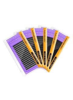 5 Trays Eyelash Extensions Individual Lashes 0.05Mm D Curl 9/10/11/12/13Mm In 1 Pack Classic Soft Natural Professional Faux Mink 16 Rows