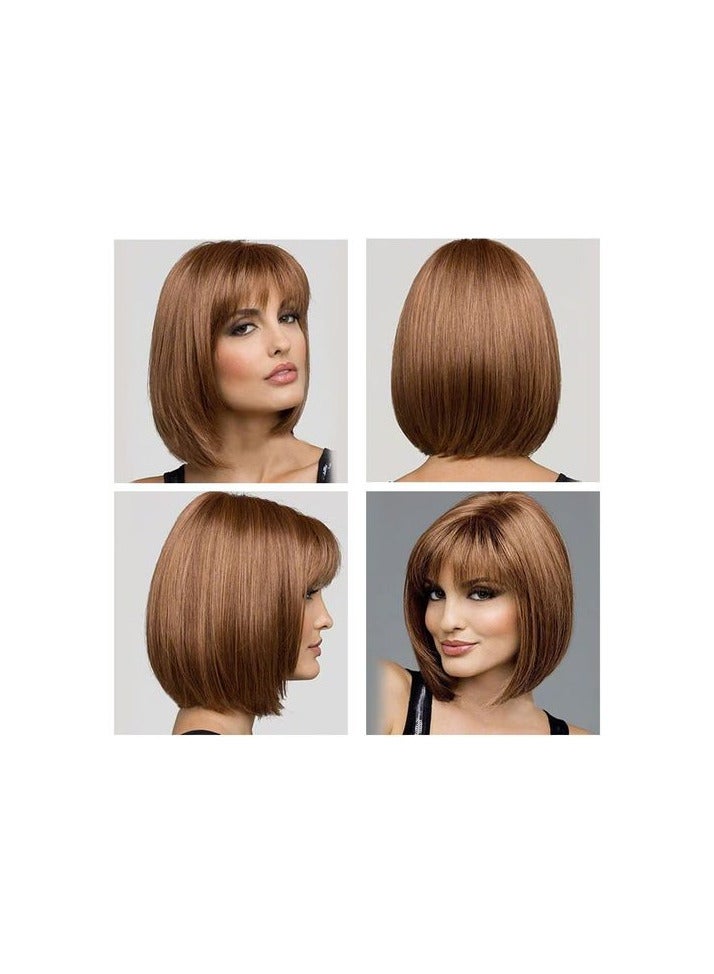 Generic Synthetic Hair Wig  Short Straight  Golden Color