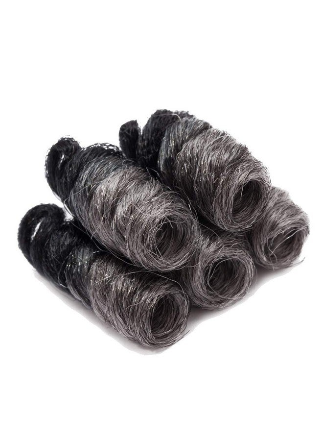S-noilite [3 Packs] Small Jamaican Bounce Hair Jumpy Wand Curl Crochet Hair Toni Curl Crochet Twist Hair Extension Synthetic Kenzie Curl 20 Roots/Pack Saniya Curl Braiding Hair (10Inch Black To Grey) - Image 3
