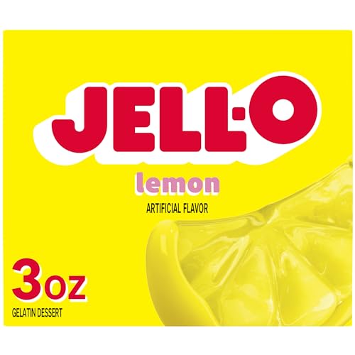 Jell-O Lemon Gelatin Dessert Mix, 3 oz Box - Image 1