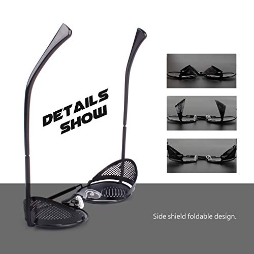 CGID Retro Steampunk Round Polarized Sunglasses Men Womens Metal Side Shield UV400 Protection - Image 3