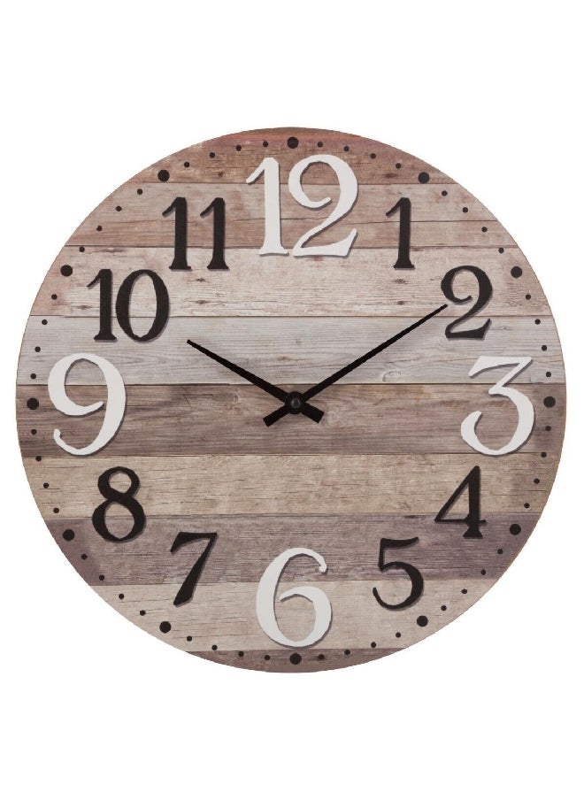 atmosphera - Alex Unique Design Round Analog Wall Clock with Contrasting Shades Multicolour 38 cm 158120 - Image 1