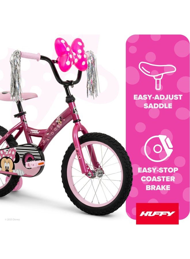 Huffy Disney Minnie 16-inch Pink Girls' Bike - Image 2