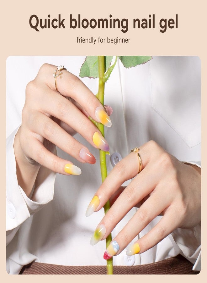 MAYCHAO Blooming Gel Nail Polish, 15ml Clear Blooming Gel, Spreading Effects Soak Off UV Light Cure for Nail Art DIY - Image 5