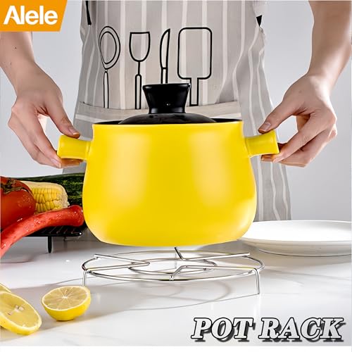 Alele Steam Rack Trivet Stainless Steel Steaming Rack Electric Pressure Cooker steam Rack Stand Diameter 6" 3Pack - Image 3