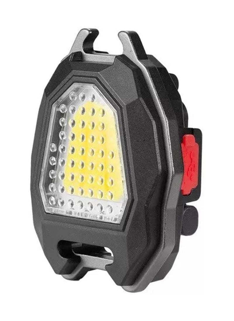 Generic - Mini LED Working Light Portable Keychain Flashlight Camping COB Lamp For Bottle Opener Strong Magnet Emergency Whistle Keychain Light - Image 1