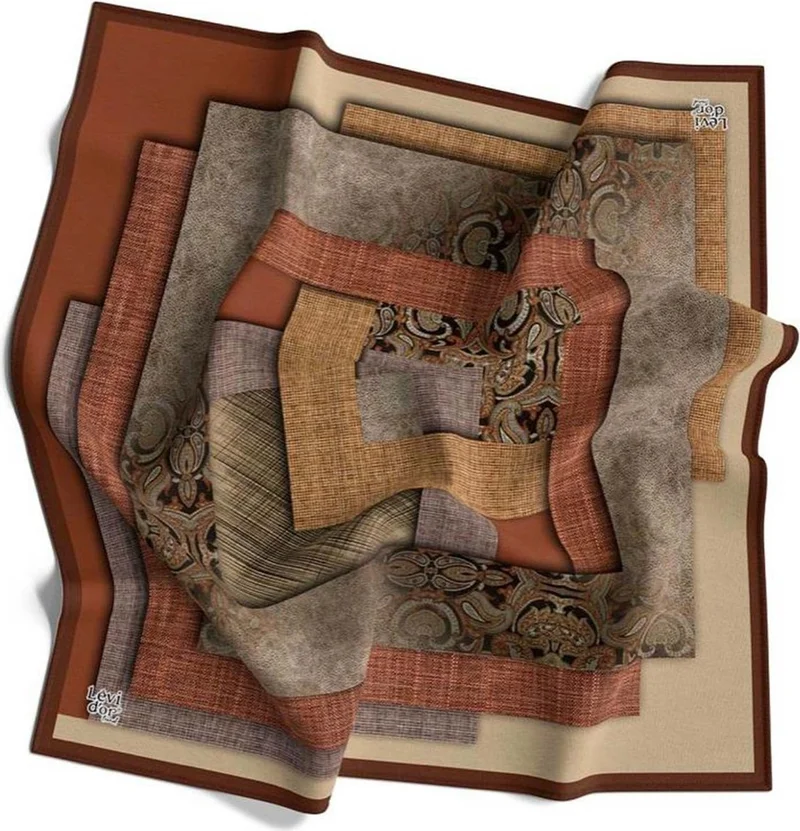 Levidor New Season Trend Polyester 90X90 Twill Scarf Model Hijab Tulip Product