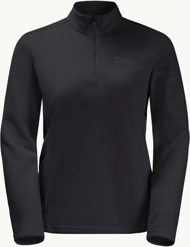 Jack Wolfskin Taunus HZ W Half Zip Women's Fleece 1709532-1000 Black