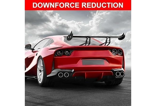 AUTO MT جناح خلفي للسيارة - أنواع مختلفة من الأجنحة والموزعات والزعنفة لتصميم هيكل السيارة ملحقات معدنية ABS (جناح GT، جناح اللهب GT) - Image 2