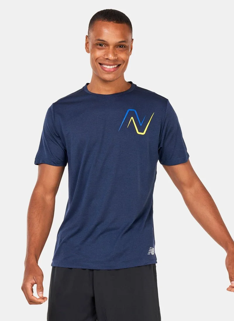 New Balance Men's Graphic Impact Run T-Shirt