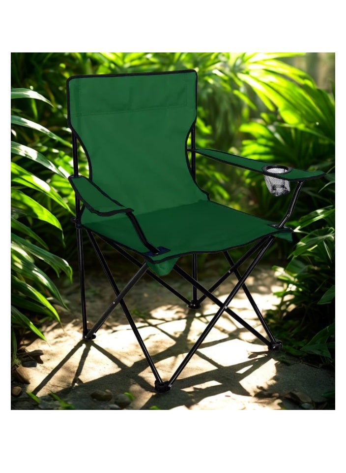 SMART HOME Camping chair set consisting of 6 folding chairs made of Oxford fabric and metal legs - comfortable, lightweight, and comes in a bag for easy portability | Picnic chair measuring 40 x 40 x 80 cm | Suitable for trips, camping, the beach, and outdoor activities - Image 2