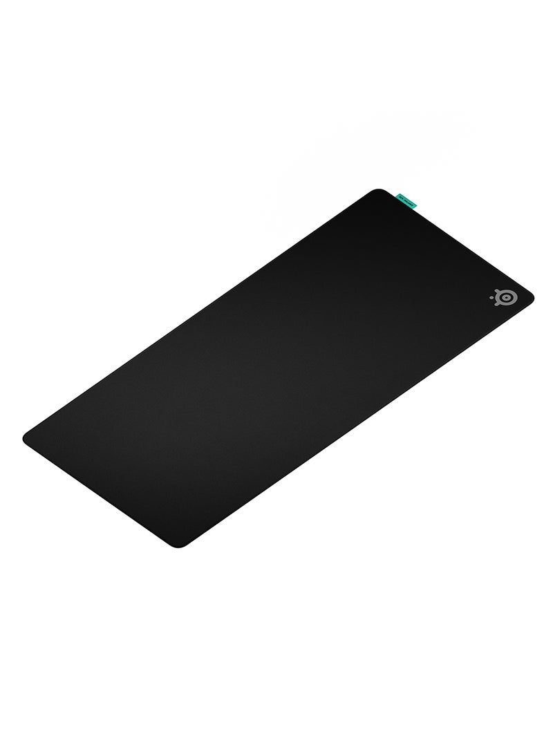 ستيل سيريز وسادة ماوس للألعاب SteelSeries QcK XL للأداء المتوازن، كثافة إضافية لسهولة الانزلاق، حواف مخيطة منخفضة، قاعدة مطاطية نيون غير قابلة للانزلاق، حجم 900 x 400 مم، FPS، MOBAs، RTS، MMO - أسود - Image 2