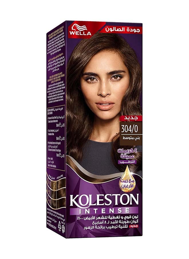WELLA Hair Colour Creme 304/0 Medium Brown - Image 1