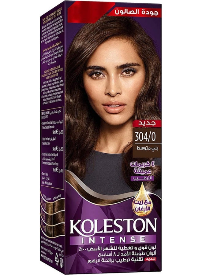 WELLA Hair Colour Creme 304/0 Medium Brown - Image 2