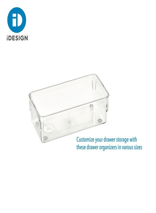 InterDesign iDesign Recycled Plastic Drawer Organizer Solution - 3" x 6" x 2", Clear Bin - Image 3