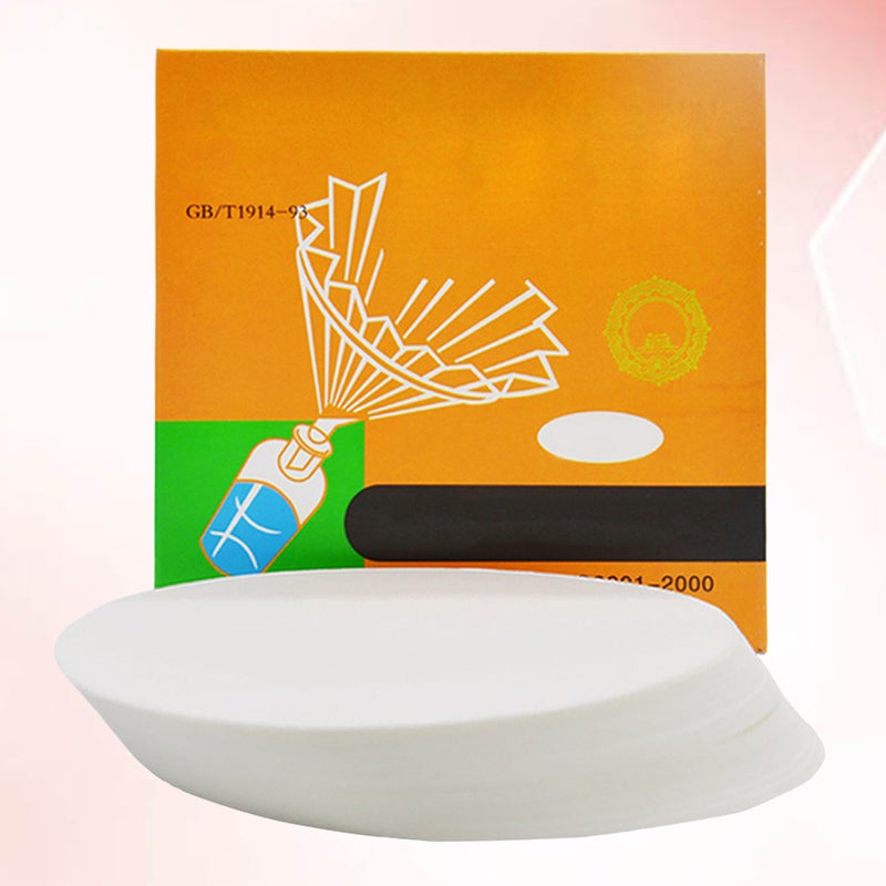 1 Box/100pcs Premium Medium Qualitative Filter Paper Round Oil Test Paper Pratical Qualitative Filter Paper (15cm) - Image 1