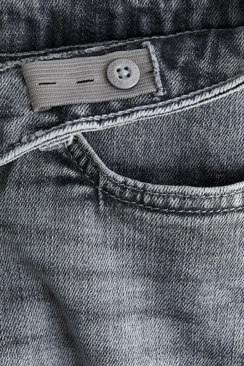 اتش اند ام جينز بخصر منخفض وساق واسعة