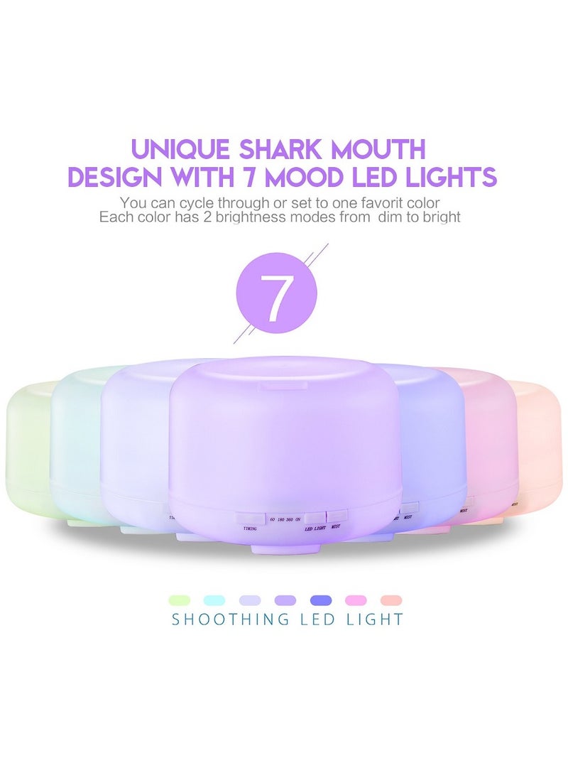 Humidifier Oil Fragrance Diffuser 500ML 7 Mood Led Lights - Image 1