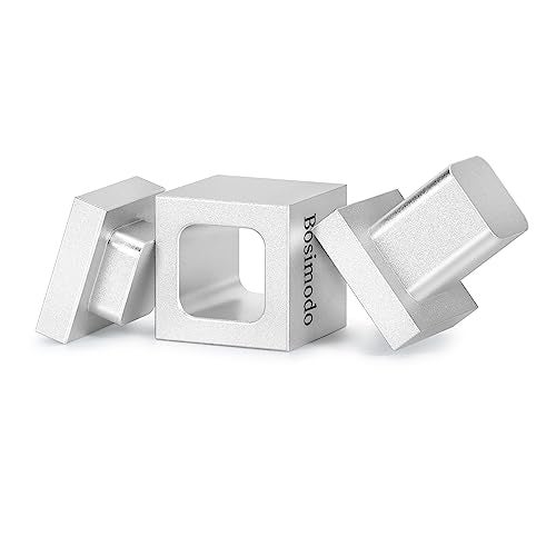 Bosimodo [1X1] Pre Press Mold Solid 6061 Aluminum Flower Pressing Pre-Press Mould (Silvery White 1X1) - Image 1