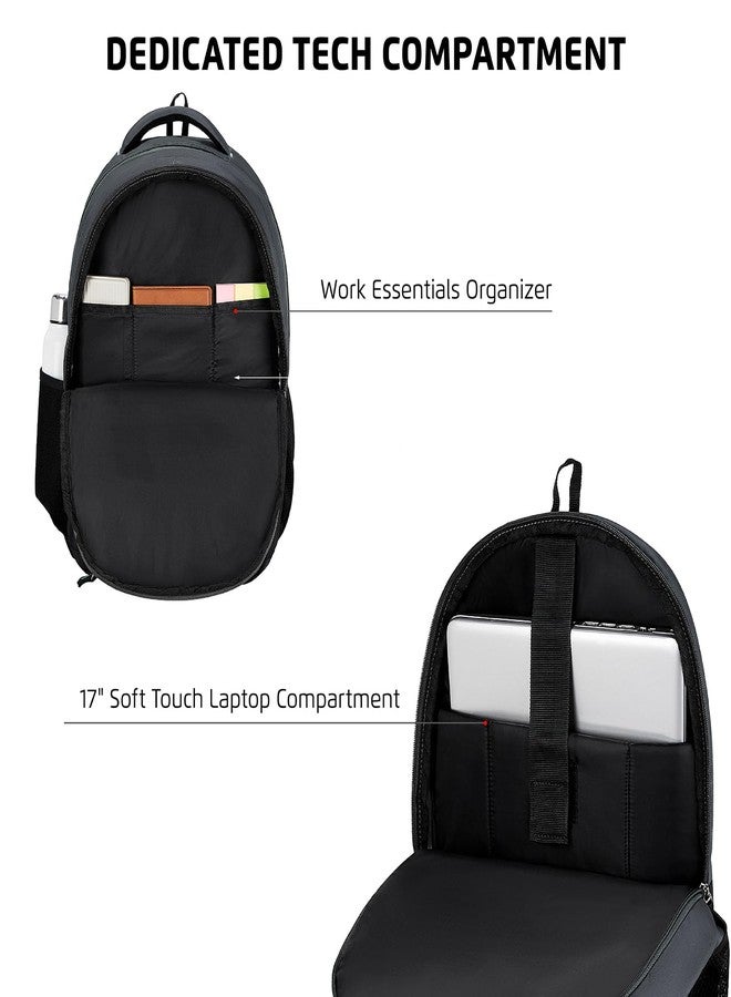 Safari Impact 35L Laptop Backpack Bag for Men & Women, School Bag for Boys & Girls, Ideal for Office/School/College, 3 Compartment Backpack with Rain Cover, Bottle Holder, & Organizer, Grey - Image 3
