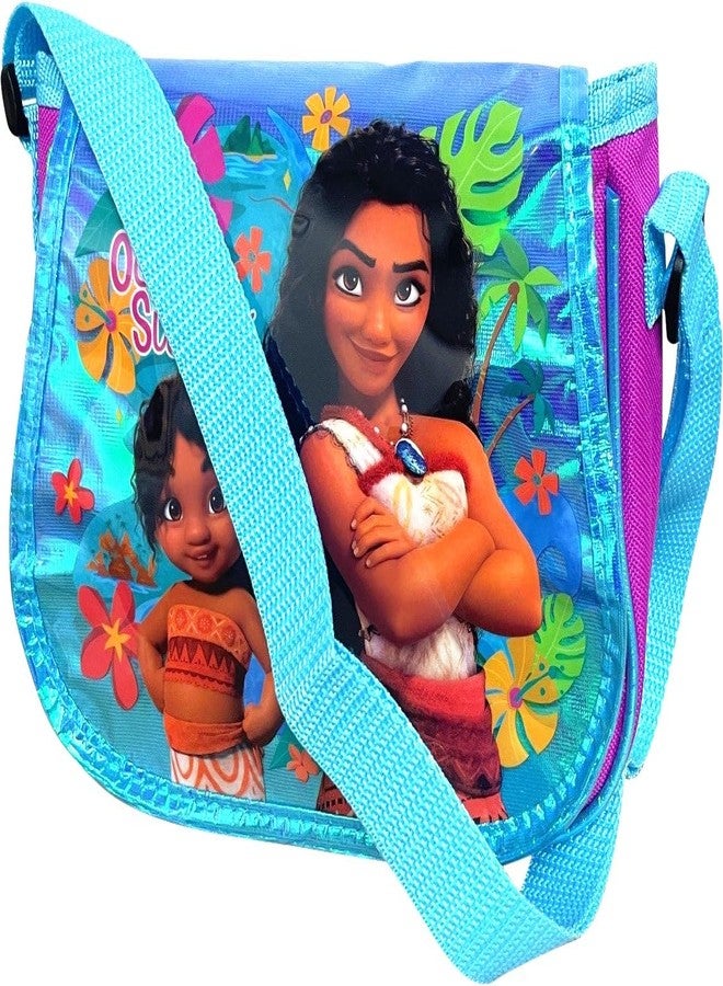 Ruz Moana Little Girl Flap Over Crossbody Purse Shoulder Bag (Moana-Ocean Sisters) - Image 2