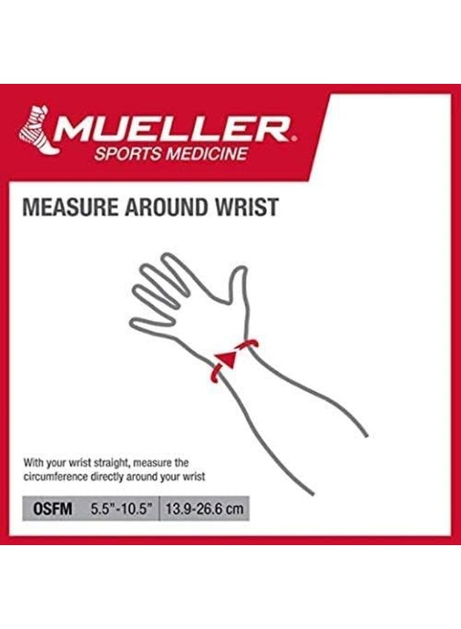 Mueller Reversible Thumb Stabilizer Brace | with Adjustable Metal Splint | Support for Sprain, Pain Relief & Stability, One Size Fits  (13–26 cm Wrist), Black - Image 2