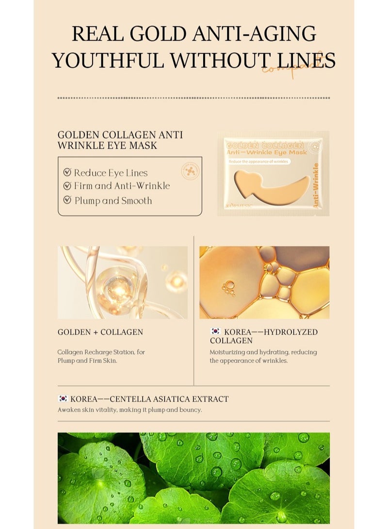 Kormesic 5 قطع-قناع العين من الكولاجين الذهبي 7 جرام - Image 2