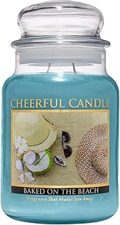 A Cheerful Giver A Cheerful Giver - Baked On The Beach - 24oz Large Scented Candle Jar with Lid - Cheerful Candle - 135 Hours of Burn  - Image 1