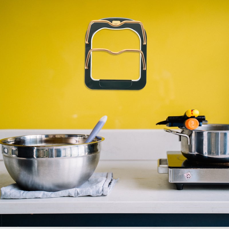 🍳 حامل أغطية الأواني بمساعدة مطبخ فعالة وتصميم فريد وسهولة الوصول - Image 5