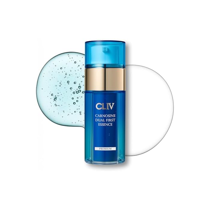 CLIV Carnosine Dual First Essence – Korean Skincare Facial Moisturizer with Carnosine, Retinol & Peptides – Hydrating & Smoothing Formula for Skin Tone & Elastic Feel – 3.38 fl oz (100ml)