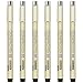KOUSICOO Muchcute 05 Fine Point Writing Pens 6 Black 045mm Thin Micron Pen 05 No Bleed Bible Journaling Study Supplies Annotation Smooth Waterproof Micro Line Needle Tip Fineliner Gel Felt Ink Markers Stuff - Image 2