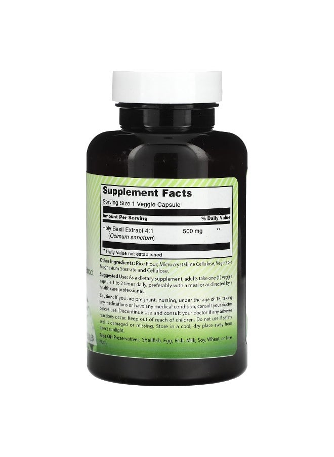 Amazing India Amazing India, Holy Basil, 500 mg, 120 Veggie Capsules  - Image 2