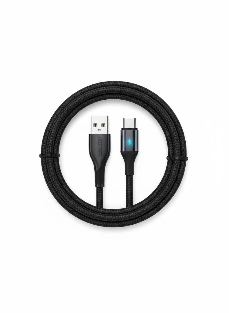 سيندم كابل شحن ونقل بيانات سريع موديل M30 بشاشة إضاءة – يدعم الشحن السريع بقوة 120 واط – طول 1 متر - Image 1